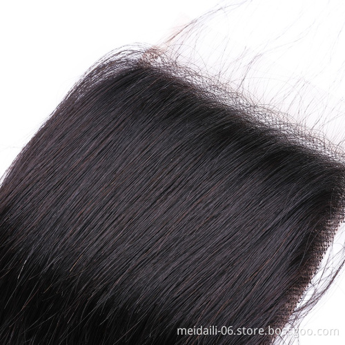 Wholesale Cheap Price Natural Color 4x4 swiss Virgin Brazilian Remy Hair Lace Closure